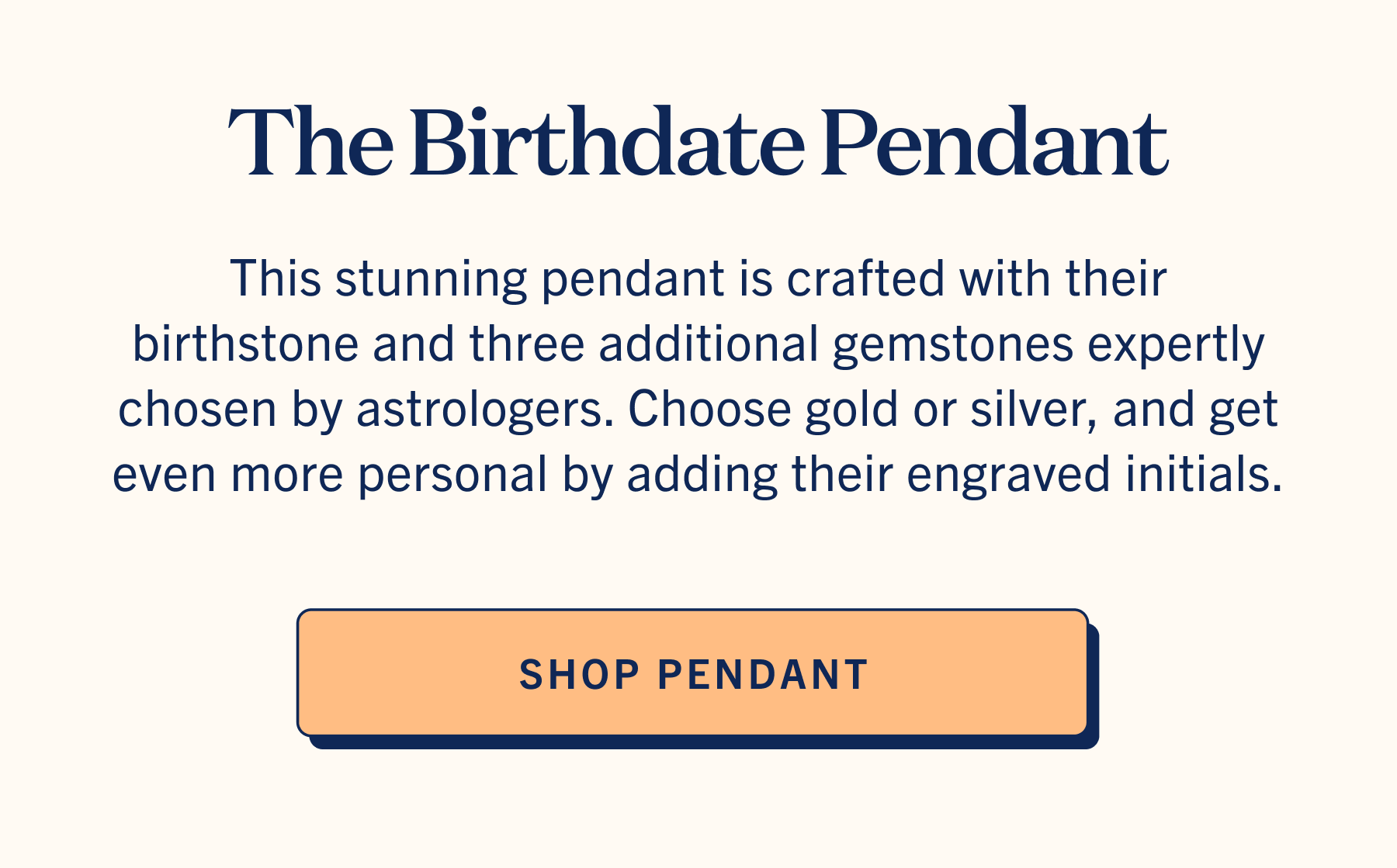 Shop Birthdate Pendant