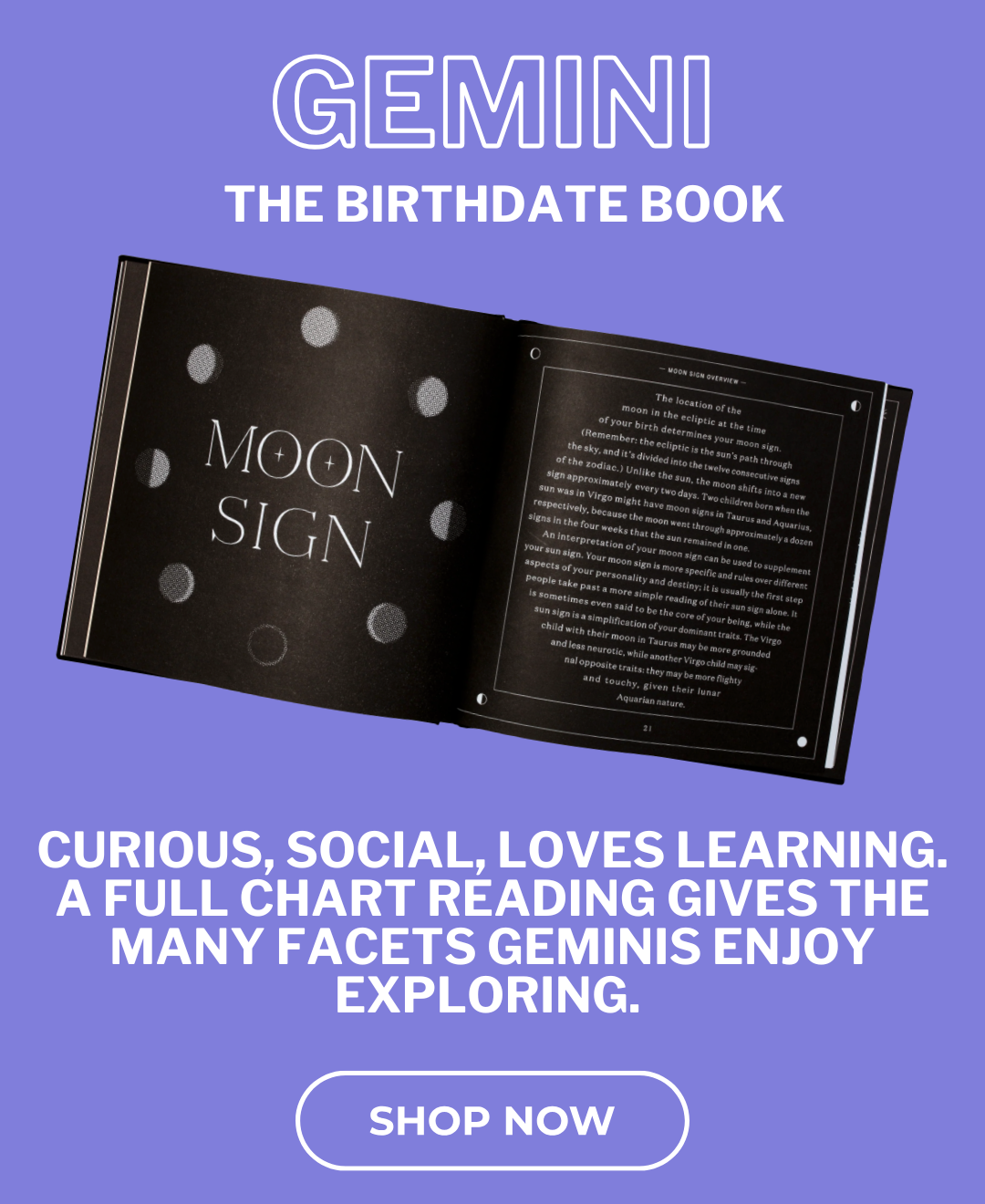 Gemini- Birthdate Book