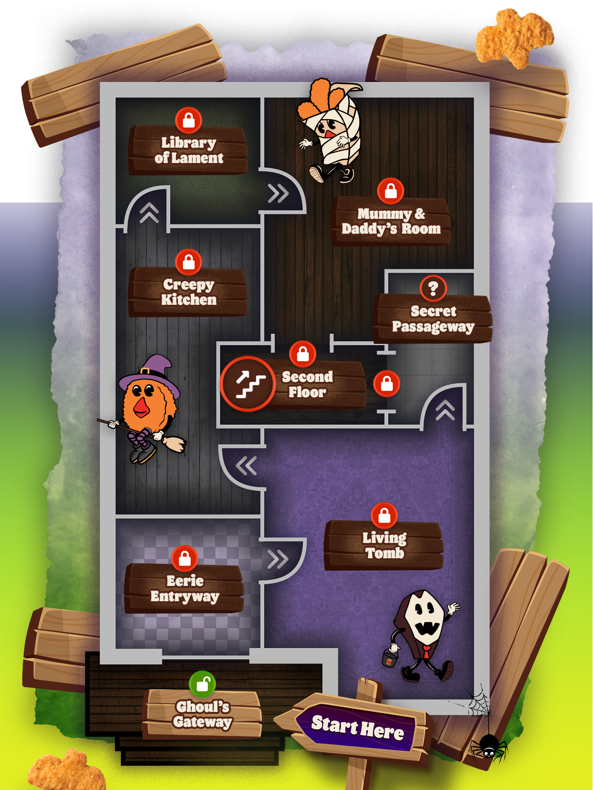 Monster Mansion Rooms