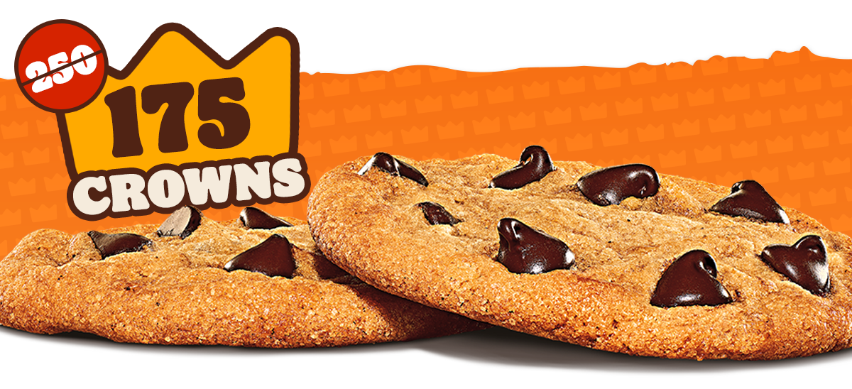  2 Chocolate Chip Cookies for 175 Crowns 