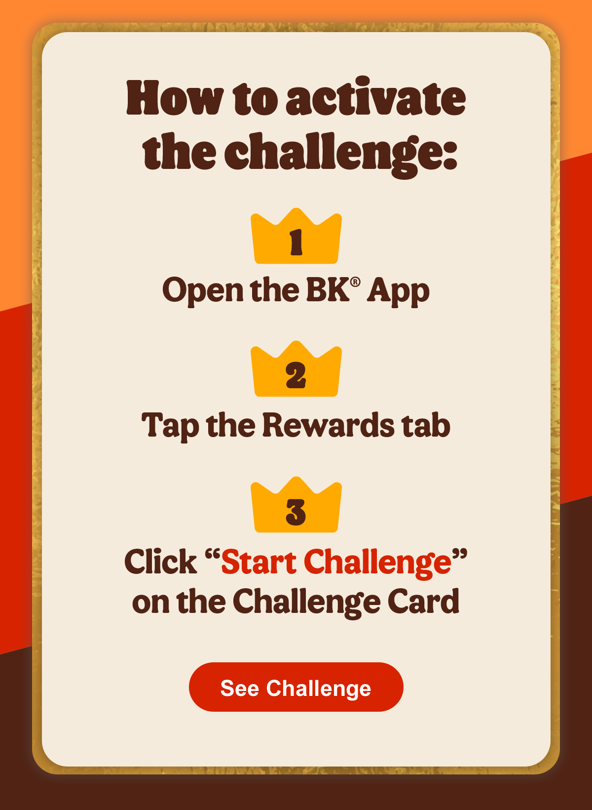 How to Activate the Challenge