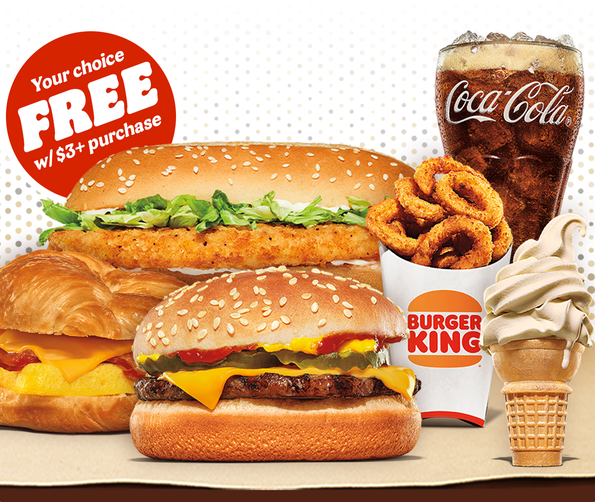 Your choice FREE with $3+ purchase