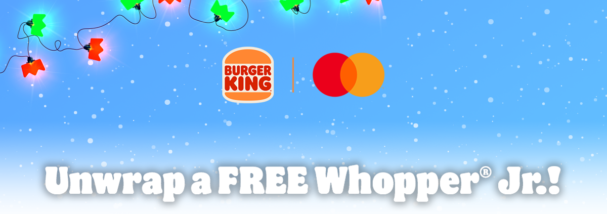 FREE Whopper® Jr. with $3+ purchase