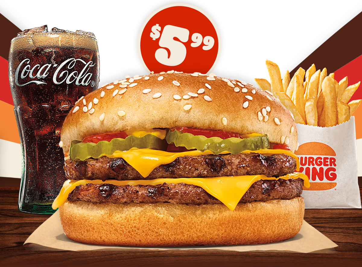 $5.99 Double Cheeseburger Meal