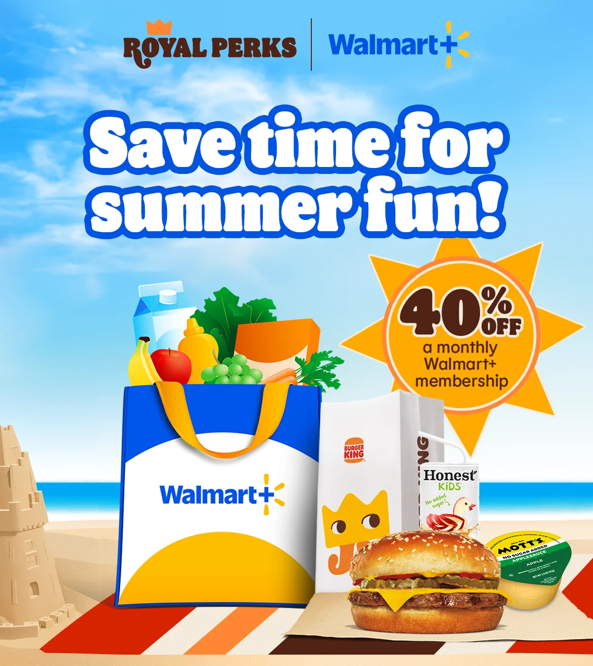 40% OFF a monthly Walmart+ membership