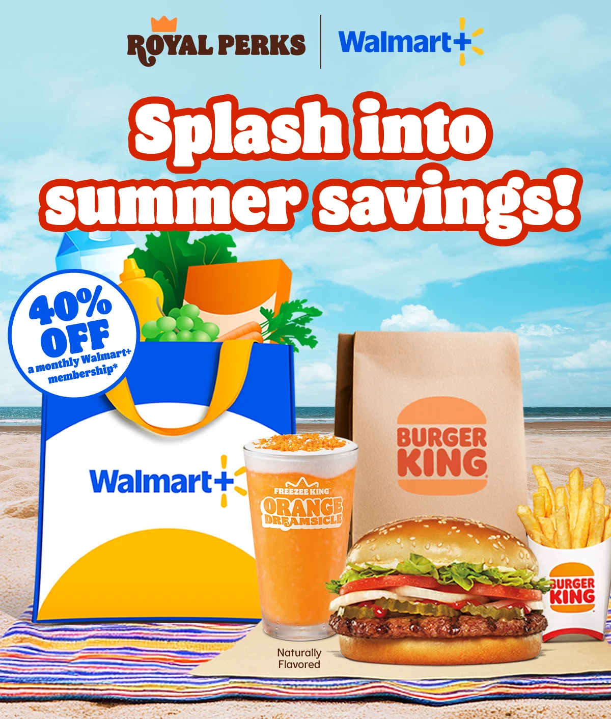 40% OFF a monthly Walmart+ membership