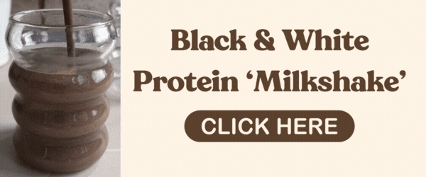Black and White Protein Milkshake