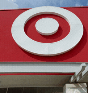 All three boxes of superpops (Mango, Green, and Berry) popping up in front of the the Target logo. 