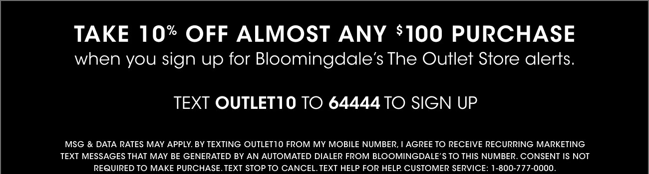 TAKE 10% OFF almost ANY $100 PURCHASE