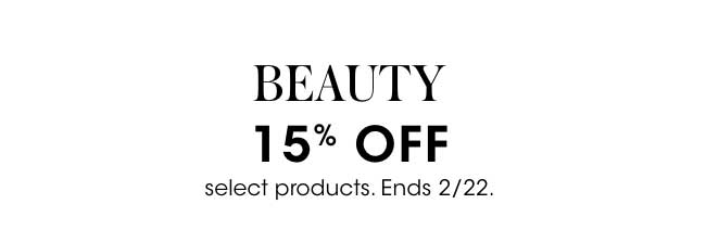 Beauty 15% Off