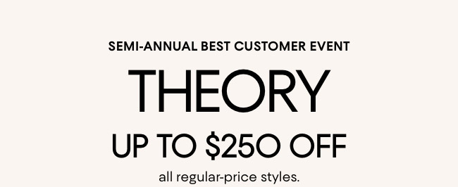 Up to $250 Off Theory