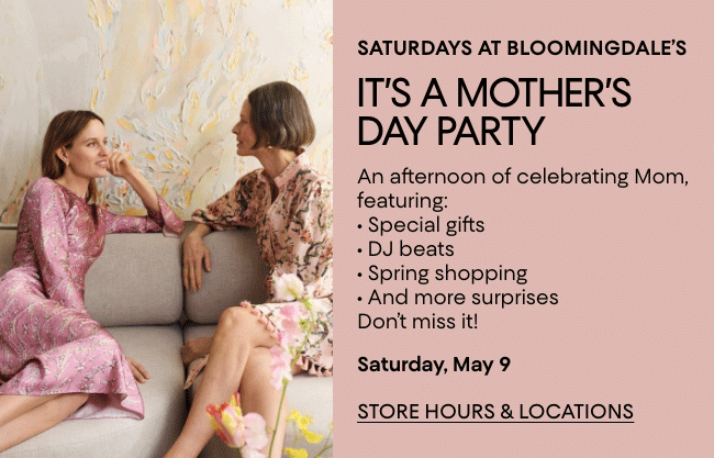 It's a Mother's Day party