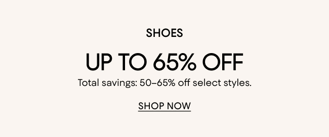 up to 65% off shoes