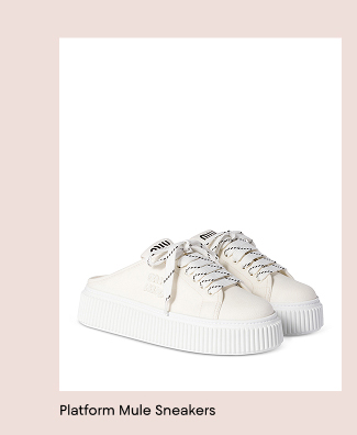 Women's Platform Mule Sneakers 