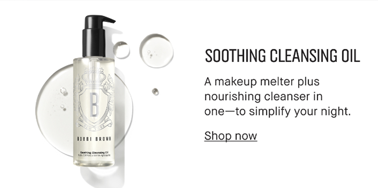 SHOOTHING CLEANSING OIL | A makeup melter plus nourishing cleanser in one-to simplify your night. Shop now 