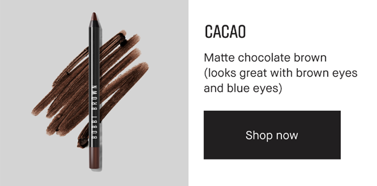 CACAO | Matte chocolate brown (looks great with brown eyes and blue eyes) | Shop now