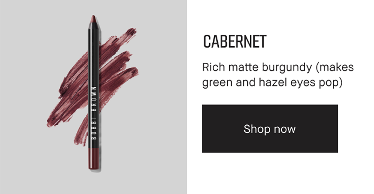 CABERNET | Rich matte burgundy (makes green and hazel eyes pop) | Shop now