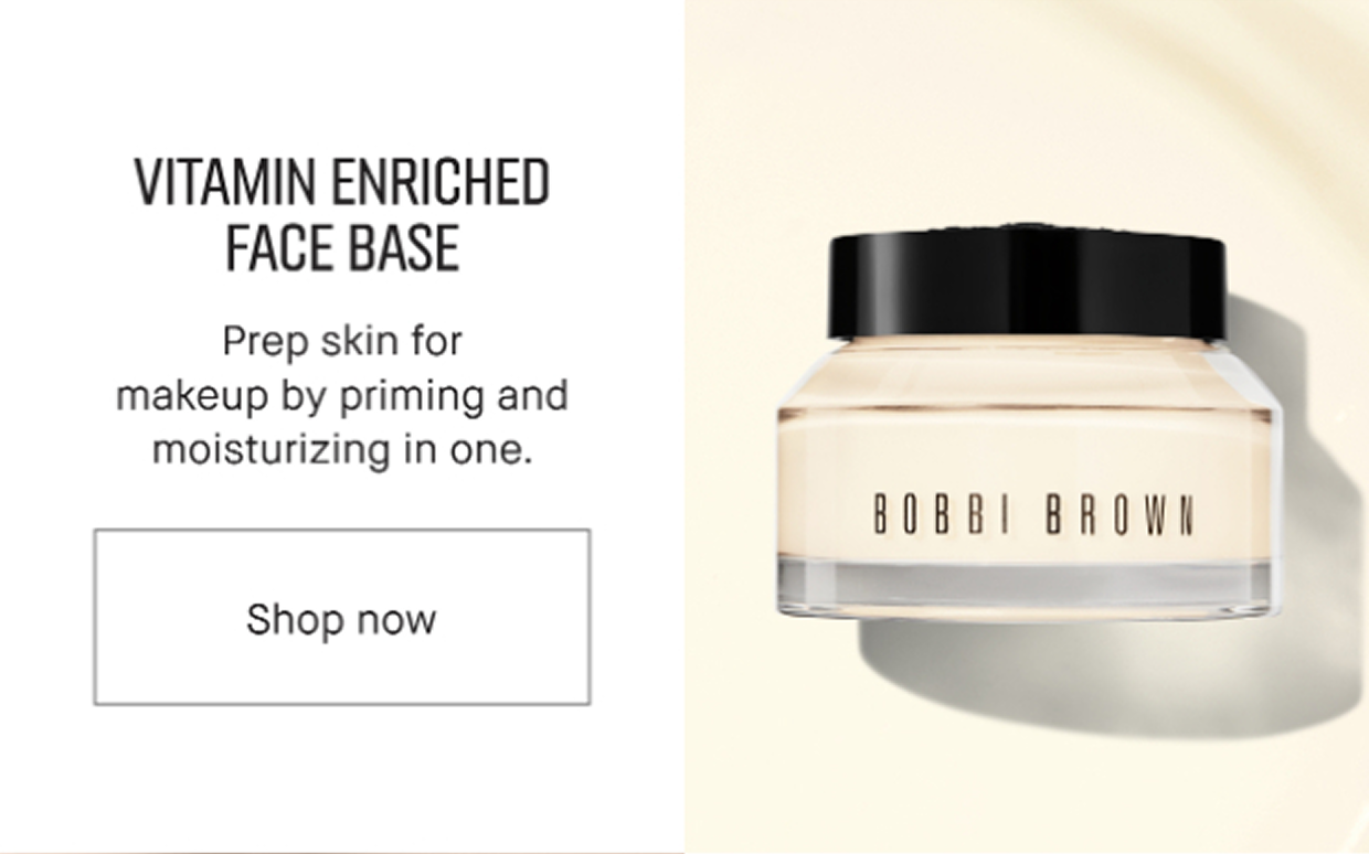 VITAMIN ENRICHED FACE BASE | Prep skin for makeup by priming and moisturizing in one. | Shop now 