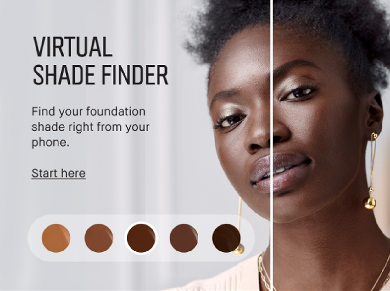 VIRTUAL SHADE FINDER | Find your foundation shade right from your phone. Start here