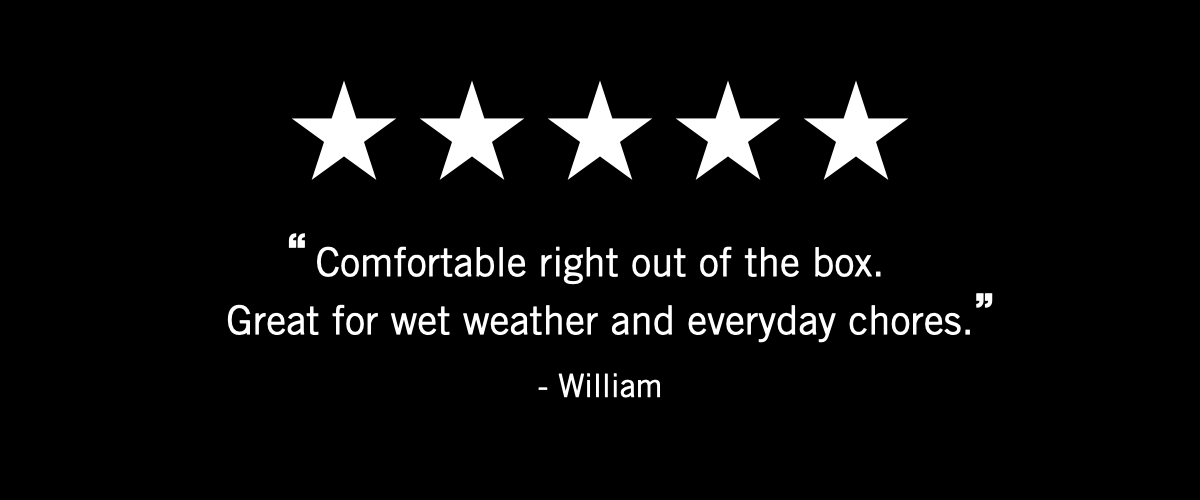 BOGS Customer review of our Men's Sauvie boots