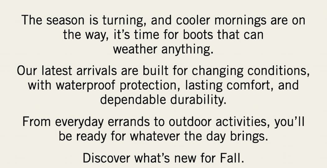Shop our new arrivals for fall.