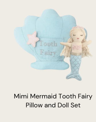 Mimi Mermaid Tooth Fairy Pillow and Doll Set