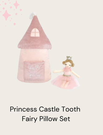 Princess Castle Tooth  Fairy Pillow Set