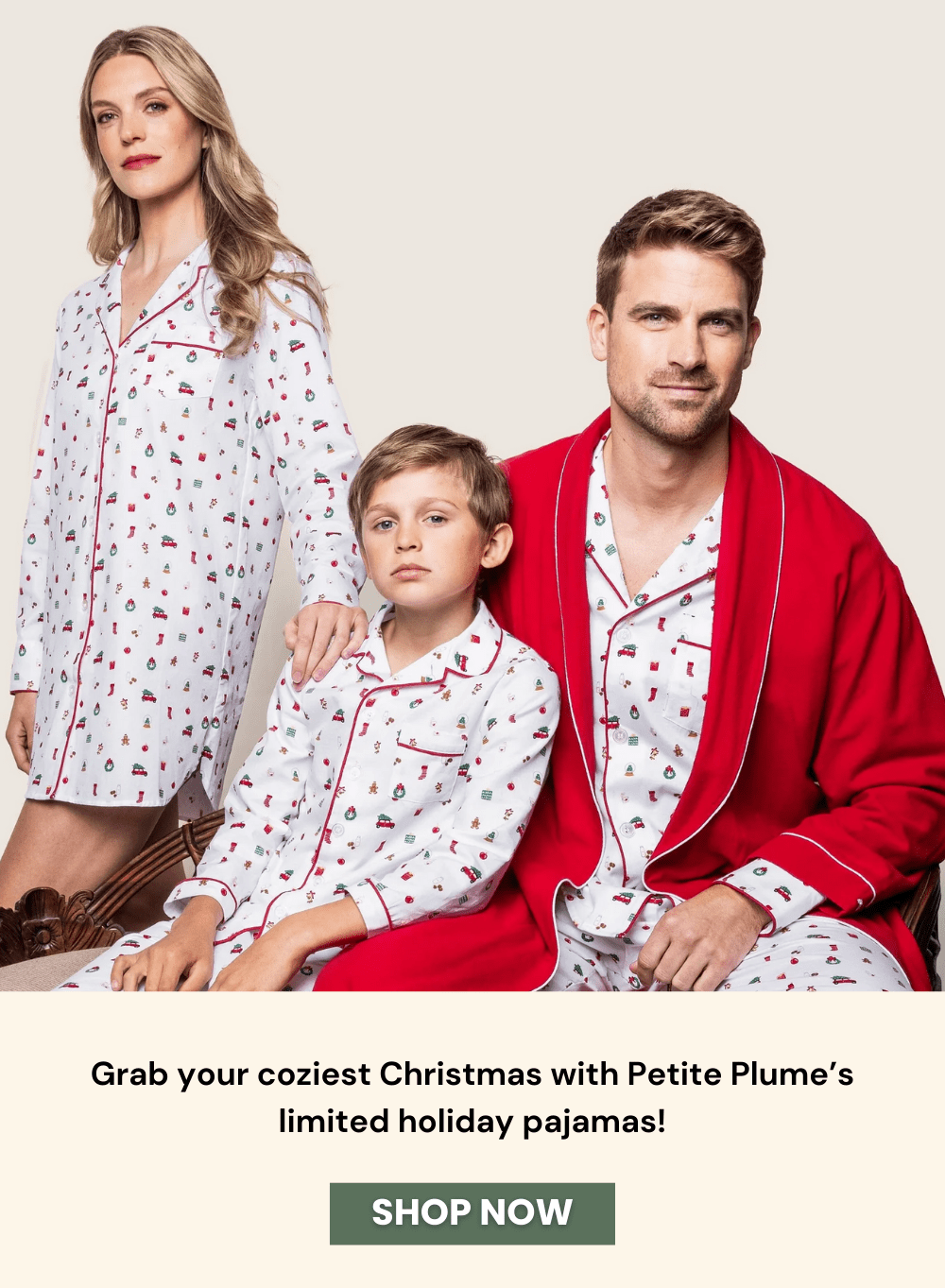Grab your coziest Christmas with Petite Plume’s limited holiday pajamas! Shop now
