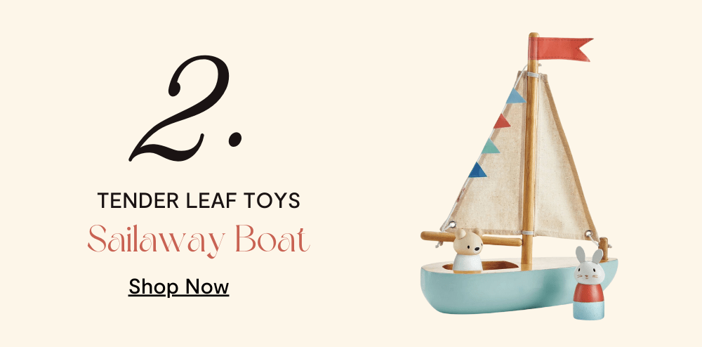 Tender Leaf Toys. Sailaway Boat