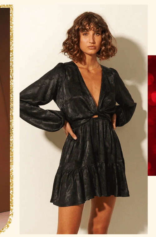 Yasmin Tie Front Mini Dress