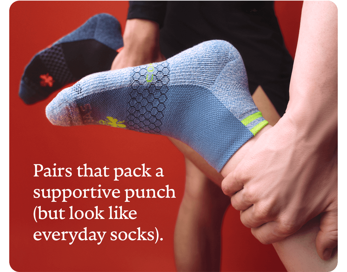 Pairs that pack a supportive punch (but look like everyday socks).