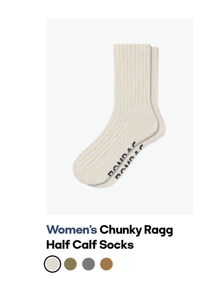 Women's Chunky Ragg Half Calf Socks