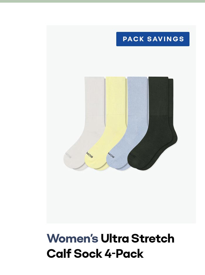 PACK SAVINGS | Women's Ultra Stretch Calf Sock 4-Pack