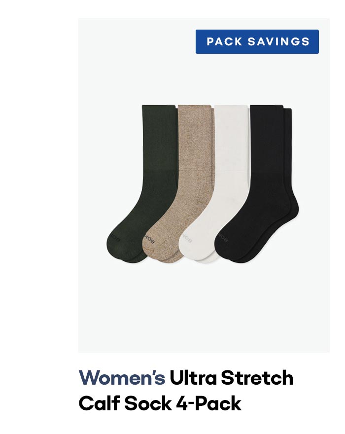 PACK SAVINGS | Women's Ultra Stretch Calf Sock 4-Pack