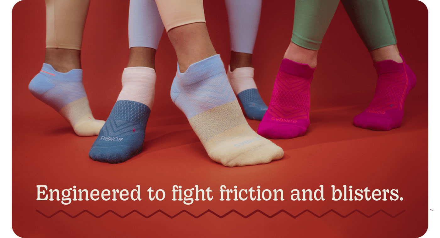 Engineered to fight friction and blisters.