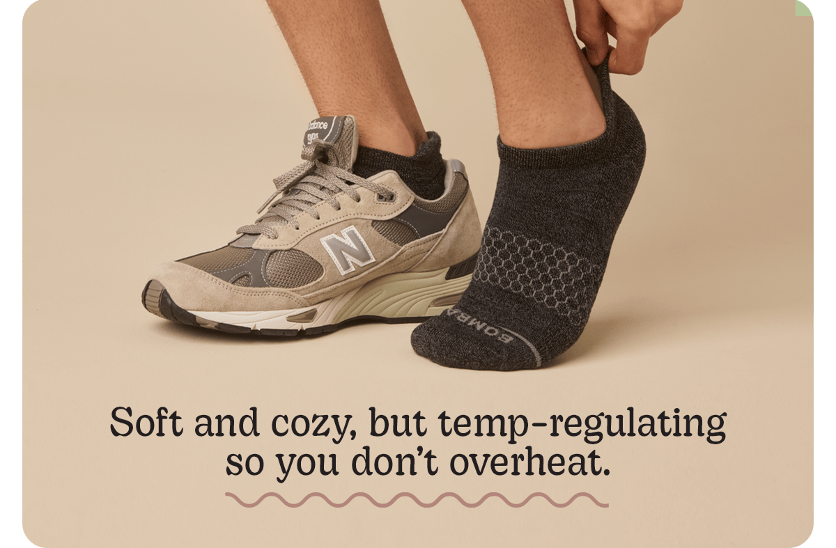 Soft and cozy, but temp-regulating so you don't overheat.