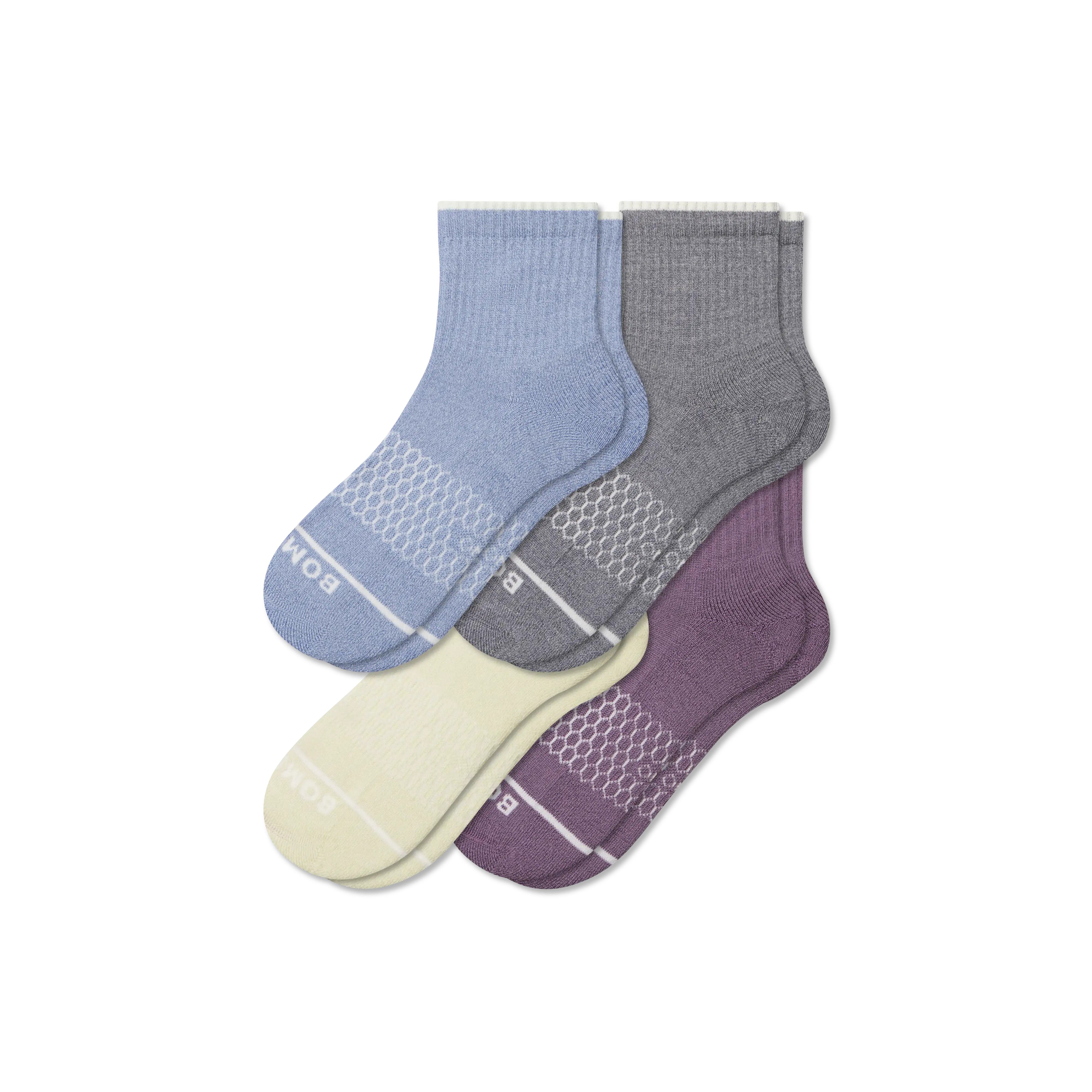 Women's Merino Wool Blend Quarter Sock 4-Pack
