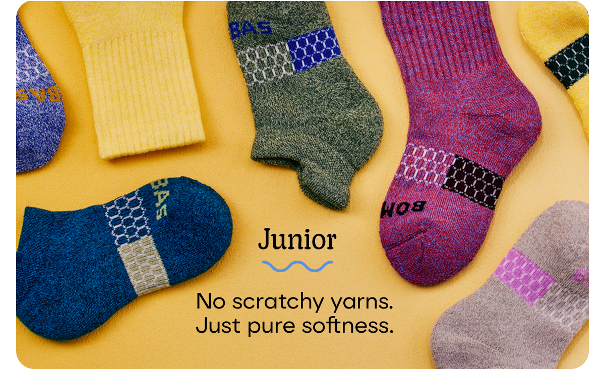Junior | No scratchy yarns. Just pure softness.