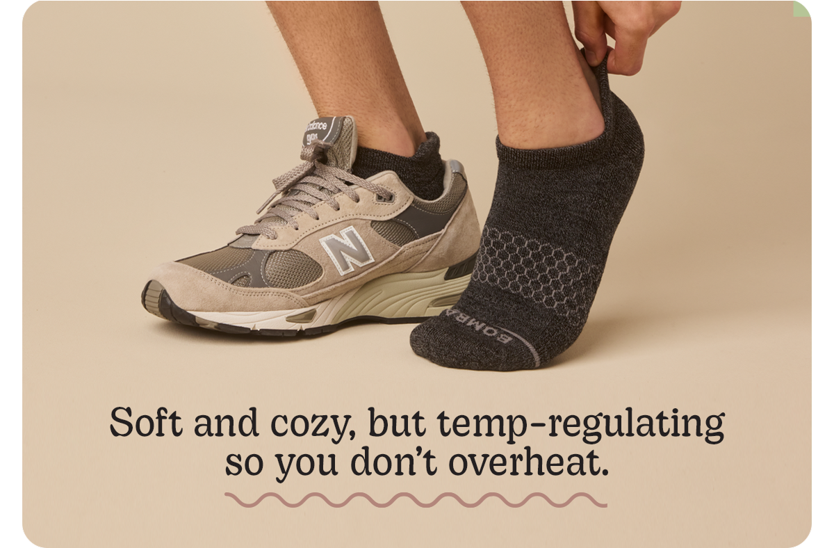 Soft and cozy, but temp-regulating so you don't overheat.