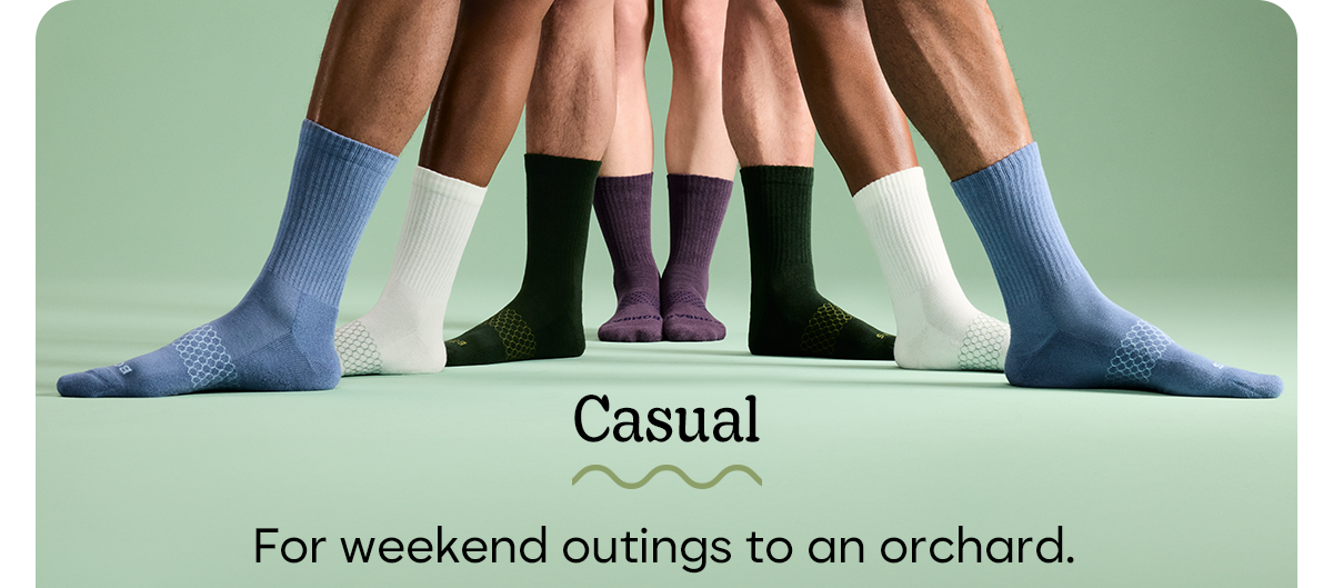 Casual | For weekend outings to an orchard.