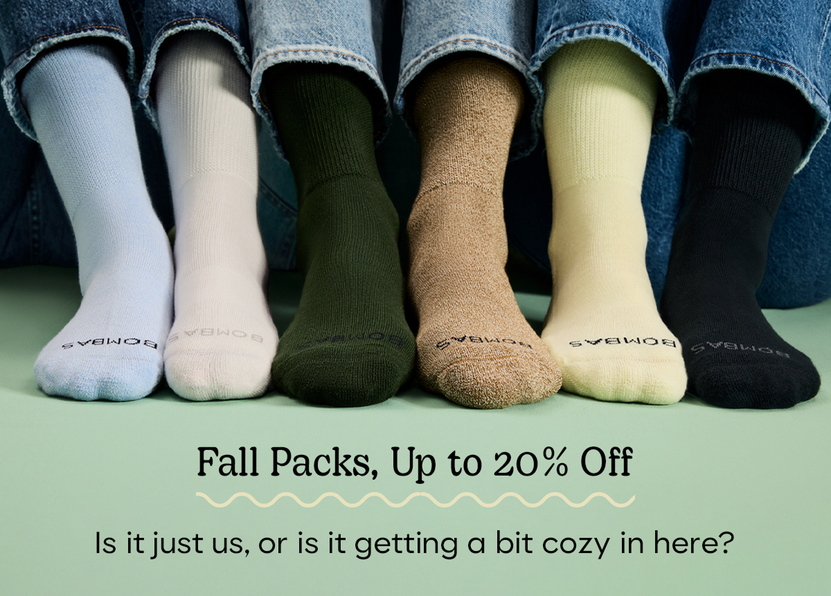 Fall Packs, Up to 20% Off | Is it just us, or is it getting a bit cozy in here?