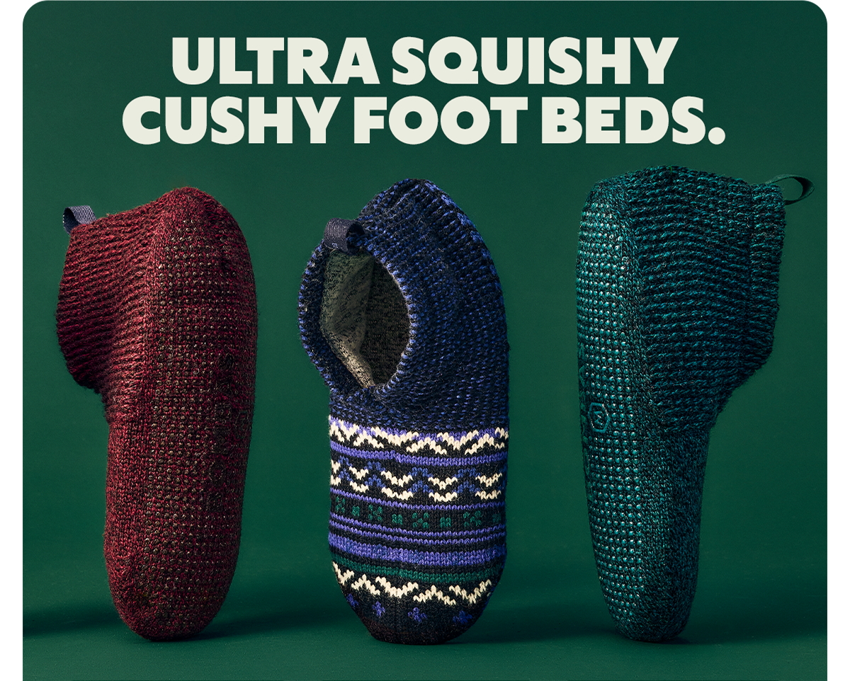 ULTRA SQUISHY CUSHY FOOT BEDS.