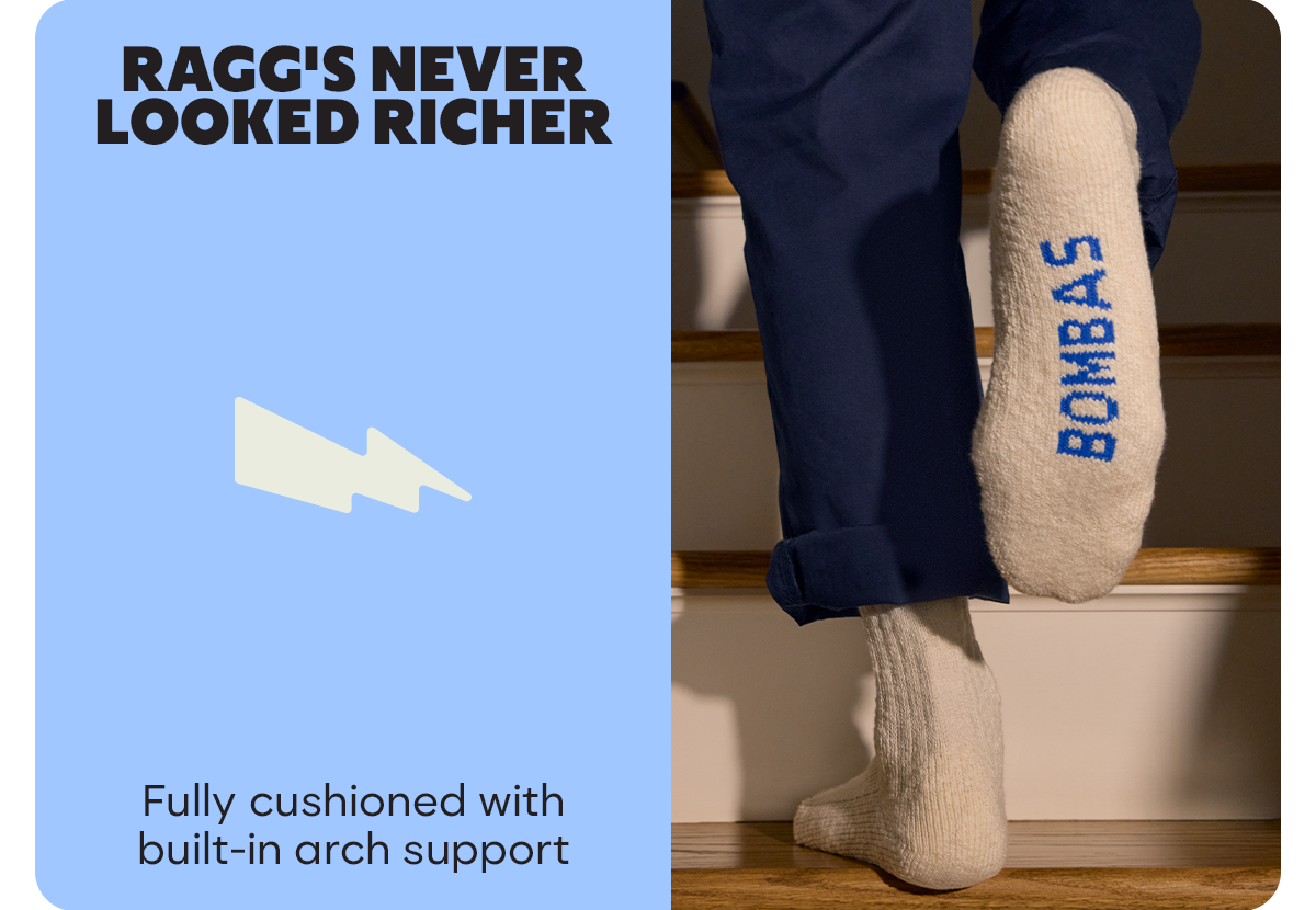 RAGG'S NEVER LOOKED RICHER | Fully cushioned with built-in arch support