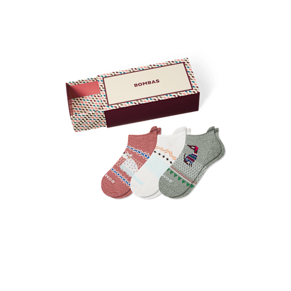 Women's Holiday Ankle Sock 3-Pack Gift Box