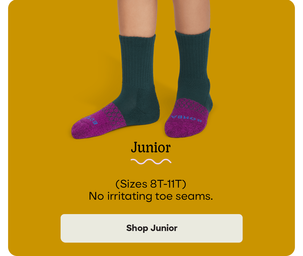 Junior (Sizes 8T-11T) No irritating toe seams. Shop Junior