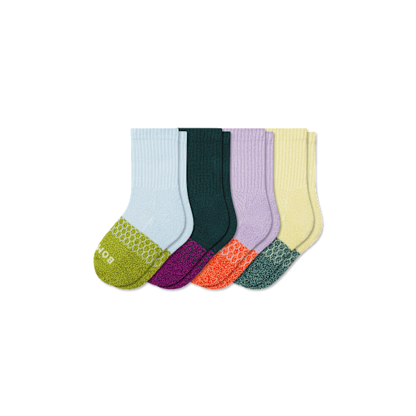 Junior Marl Calf Sock 4-Pack