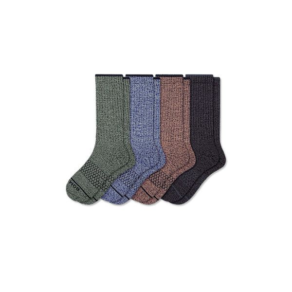 Men's Merino Wool Blend Calf Sock 4-Pack 