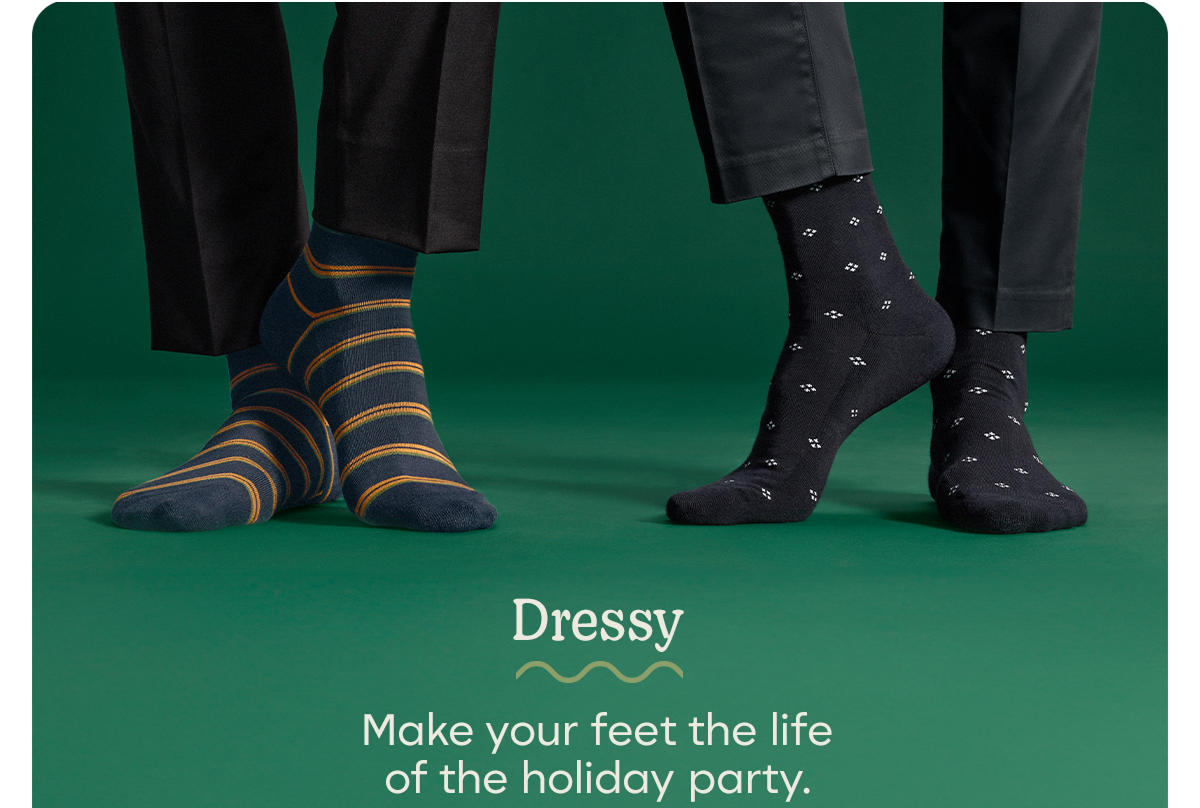 Dressy | Make your feet the life of the holiday party.