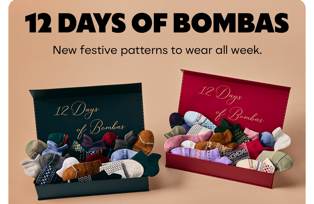 12 DAYS OF BOMBAS | New festive patterns to wear all week.