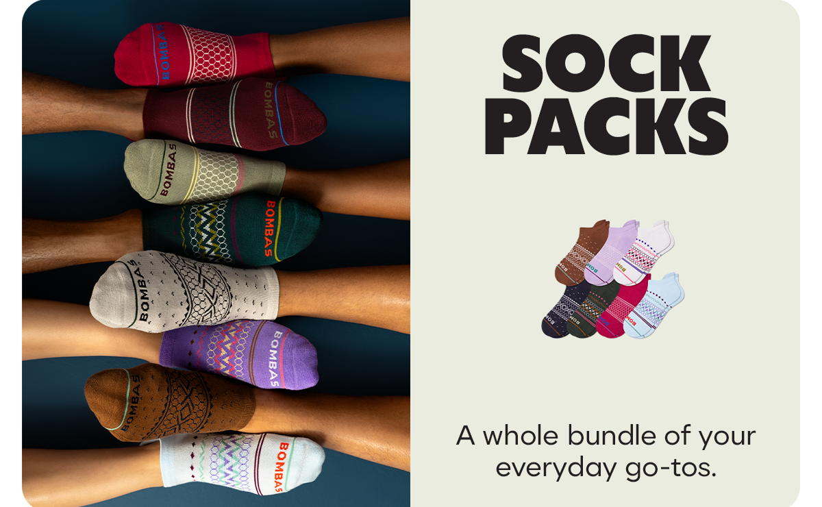SOCK PACKS | A whole bundle of your everyday go-tos.